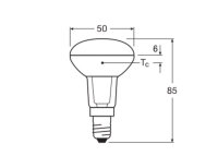 LEDVANCE LED R50 1.5W 827 E14 Lampe 110lm 2700K warmweiss...