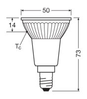 LEDVANCE LED PAR16 4.5W 827 E14 Lampe 350lm 2700K...