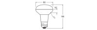 LEDVANCE LED R80 4.8W 827 E27 Lampe 350lm 2700K warmweiss...