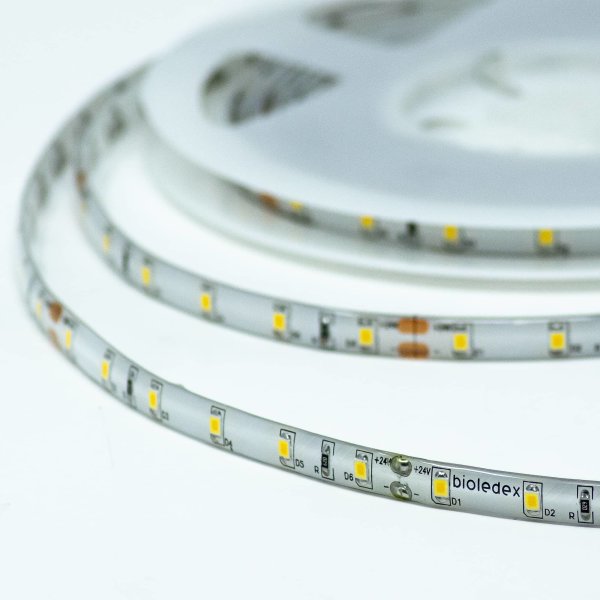Bioledex LED Streifen 12V 5W/m 60LED/m 3000K 5m Rolle warmweiss