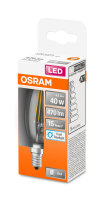OSRAM LED Kerze Retrofit B40 4.5W E14 klar Filament...