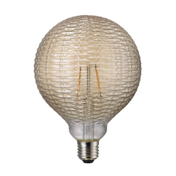Nordlux Avra Eckig LED Lampe E27 extra-warmweiss Bernstein 2200K A 2W