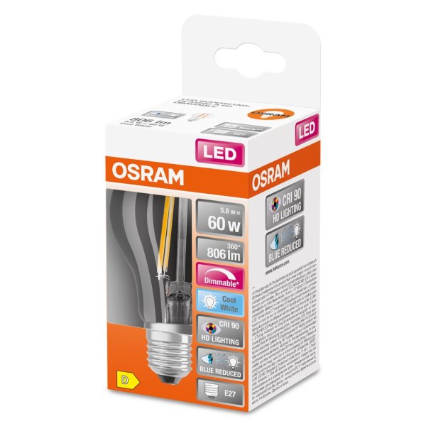 OSRAM RGBW + Fernbedienung E27 LED Birne 9W A60 Dimmbar CCT