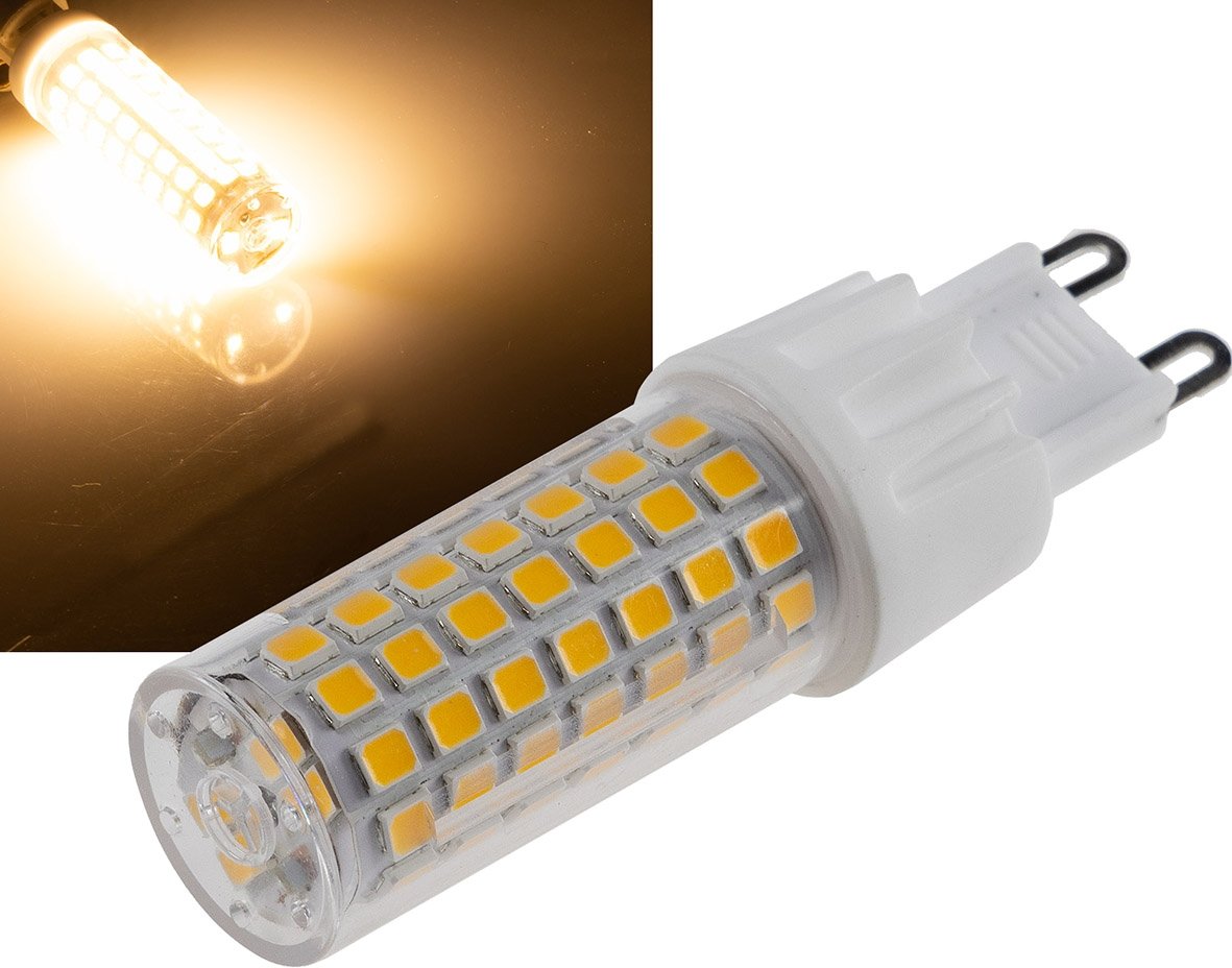 LED Stiftsockel G9, warmweiß 8W, 330°, 230V, 880lm 3000K