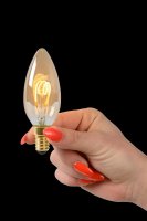 Lucide C35 LED Filament Lampe E14 3W dimmbar Amber...