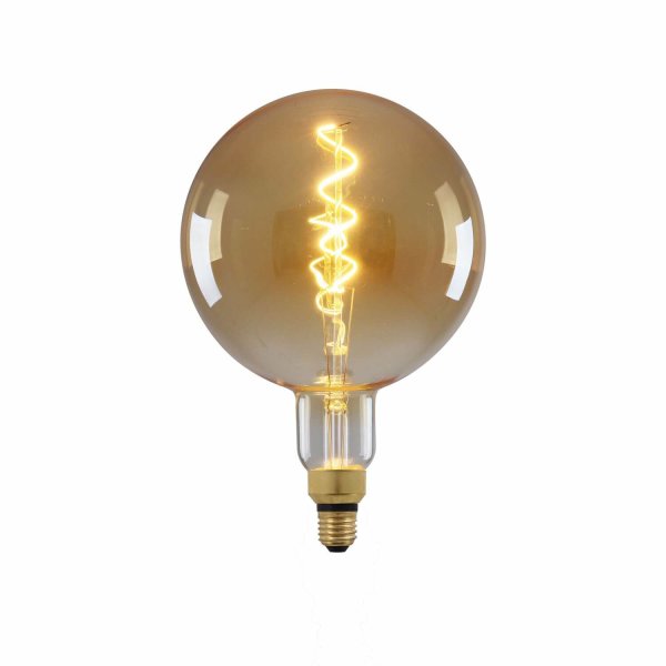 Näve E27 Leuchtmittel Warmweiss dimmbar 41304 amber LAMPE Ø12,5cm LED