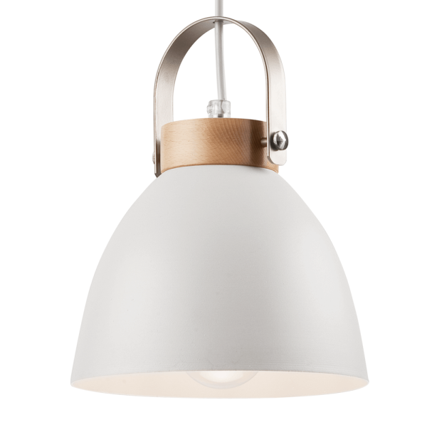 Esszimmerlampe Holz 2x E27 online weiß Metall, Pendelleuchte Bioledex