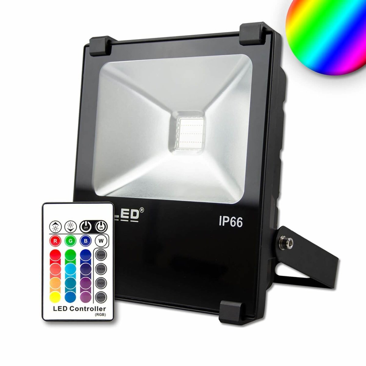 LED Fluter 30W, kaufen RGB, IP66, online Funk-Fernbedienung inkl