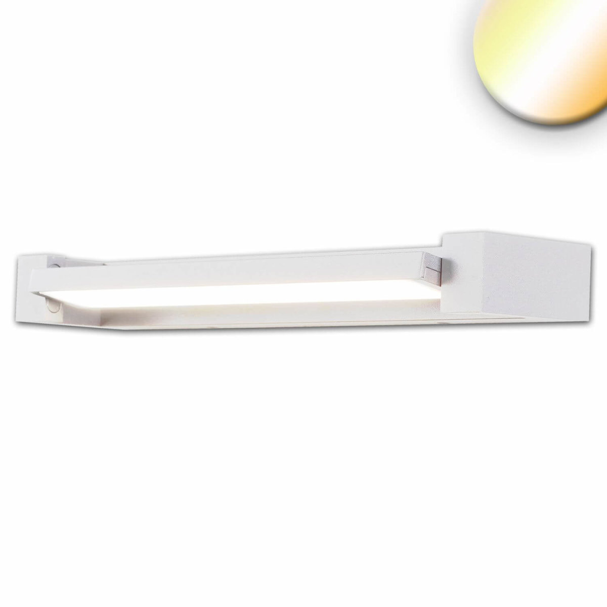 Wandlampe LED weiß, 20W, 700mm, schwenkbar, ColorSwitch 2700|3000|400